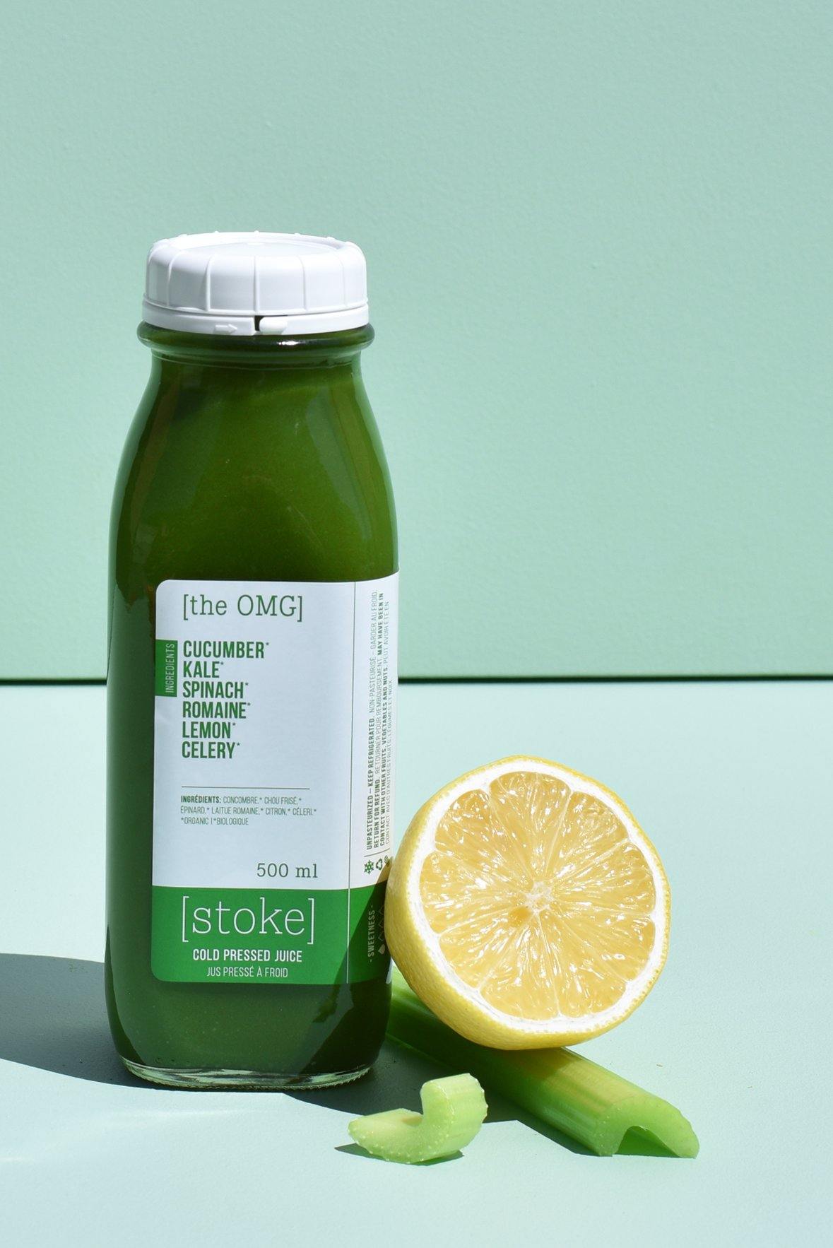[ the OMG ] cold pressed juice with romaine and kale